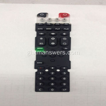 Botón de teclado de goma de silicona de control remoto personalizado